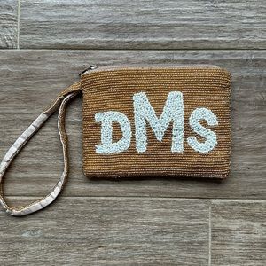 Moyna Beaded DMS Small Coin Purse Wristlet Bag